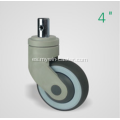 4 pulgadas de vástago sólido giratorio TPR PP Material Medical Caster